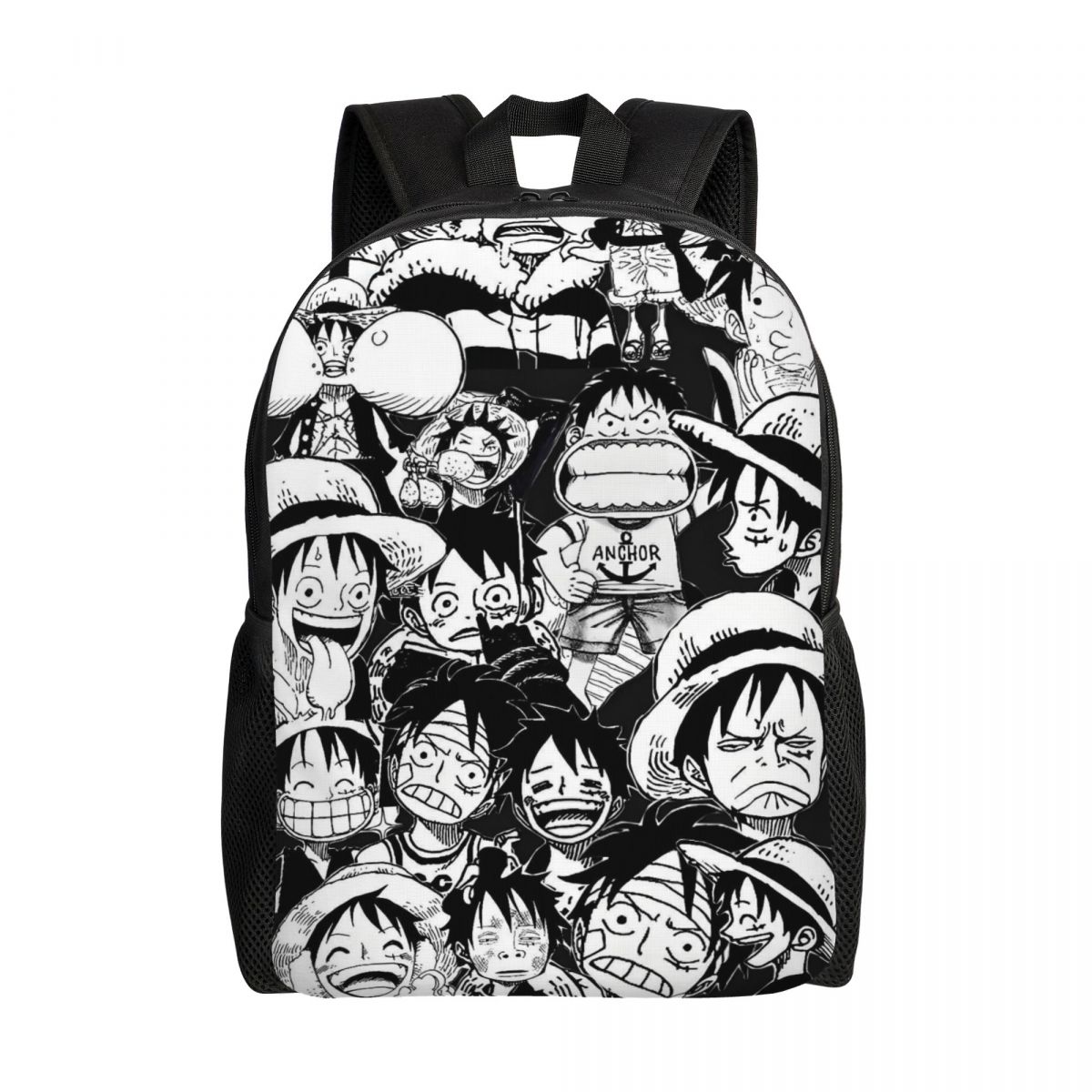 Laptop Accessories For Students - Custom L-Luffyes Cartoon Manga Backpack for