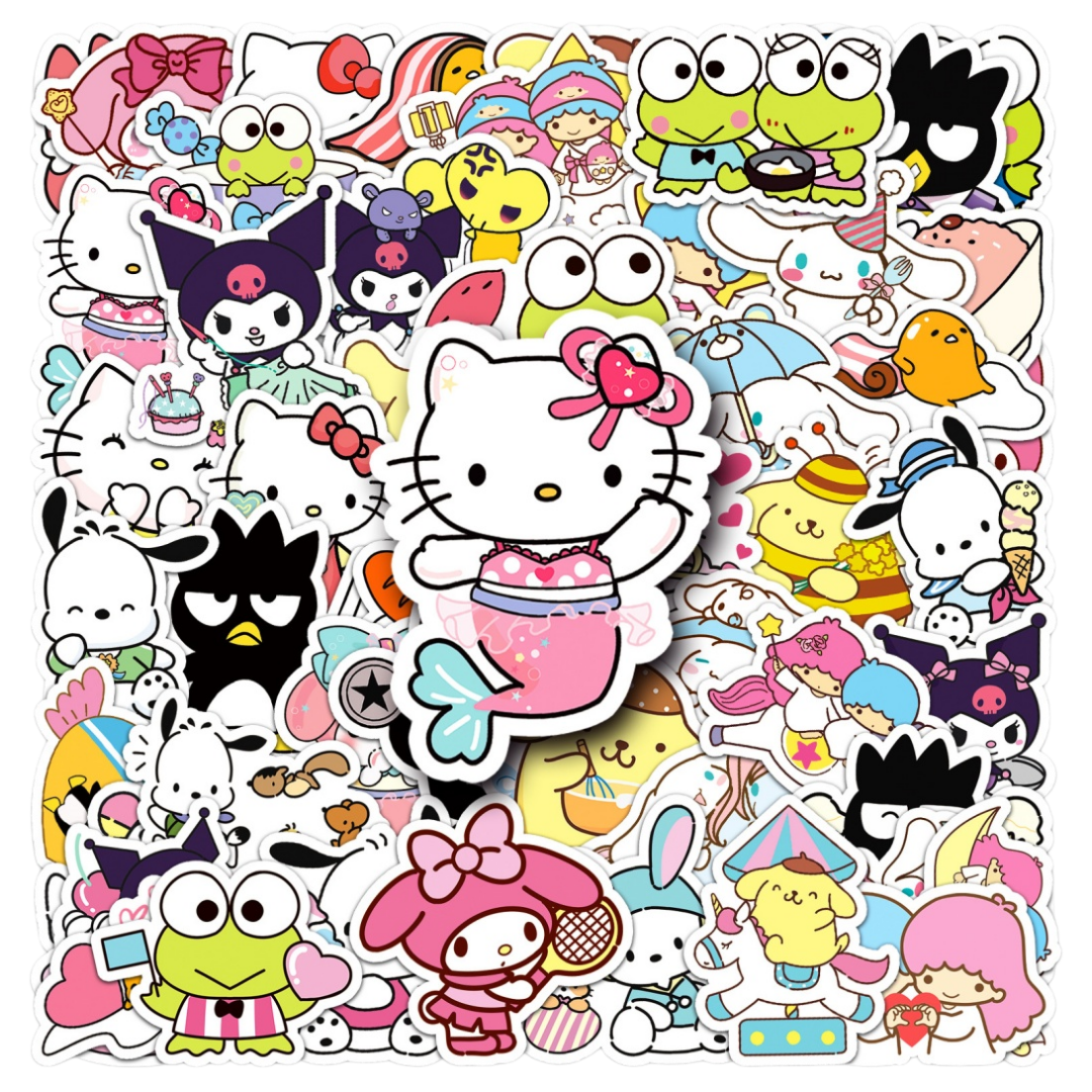 Laptop Accessories Girly - 50Pcs Hello Kitty Kuromi Stickers Pack