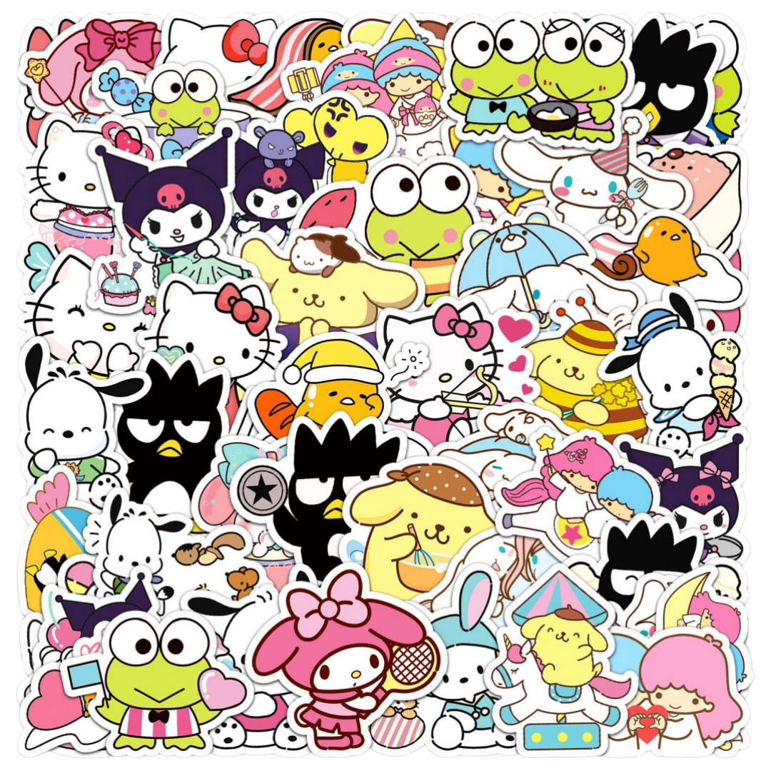 50Pcs Hello Kitty Kuromi Stick – обзор и цена Laptop Accessories Girly
