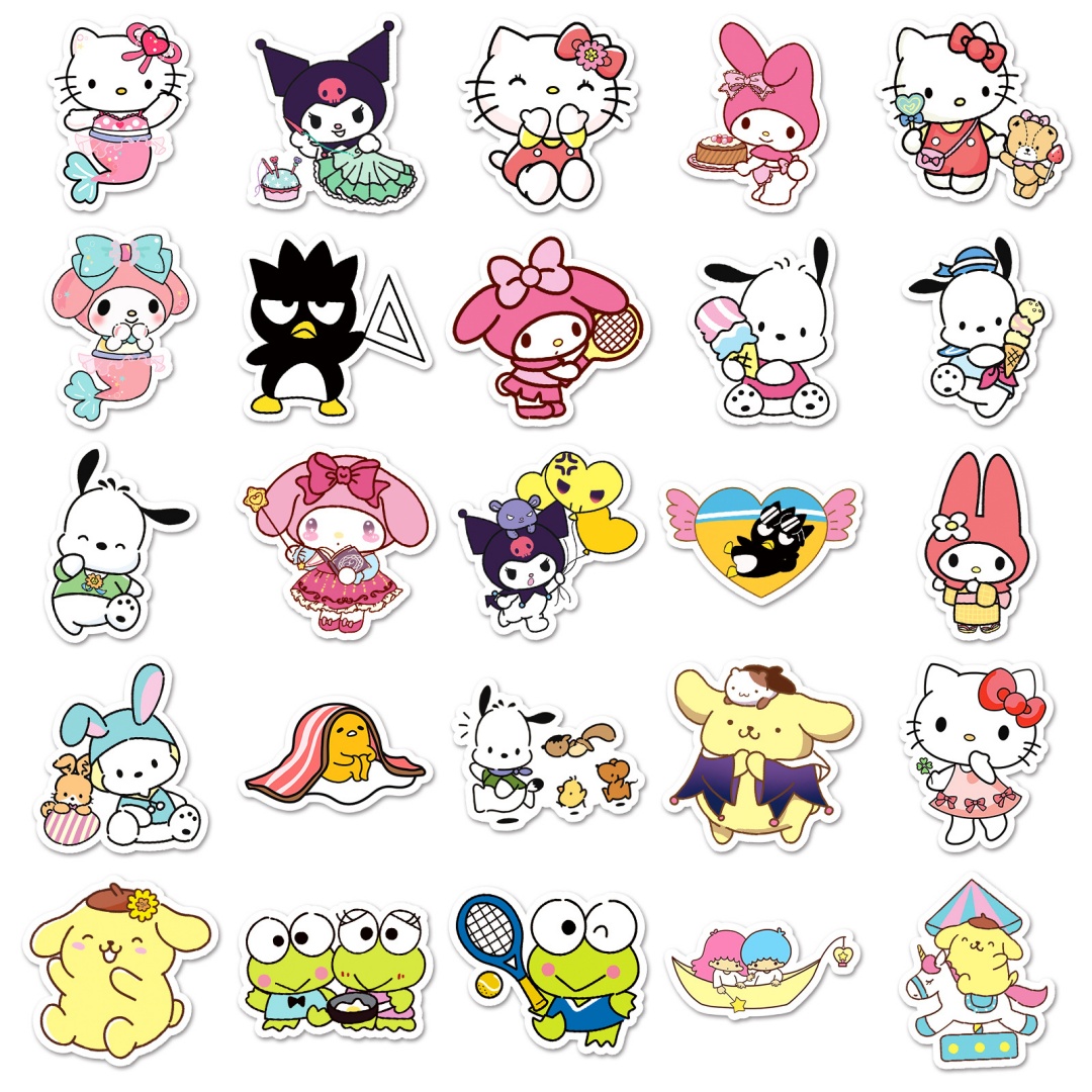 50Pcs Hello Kitty Kuromi Stick – обзор и цена Laptop Accessories Girly