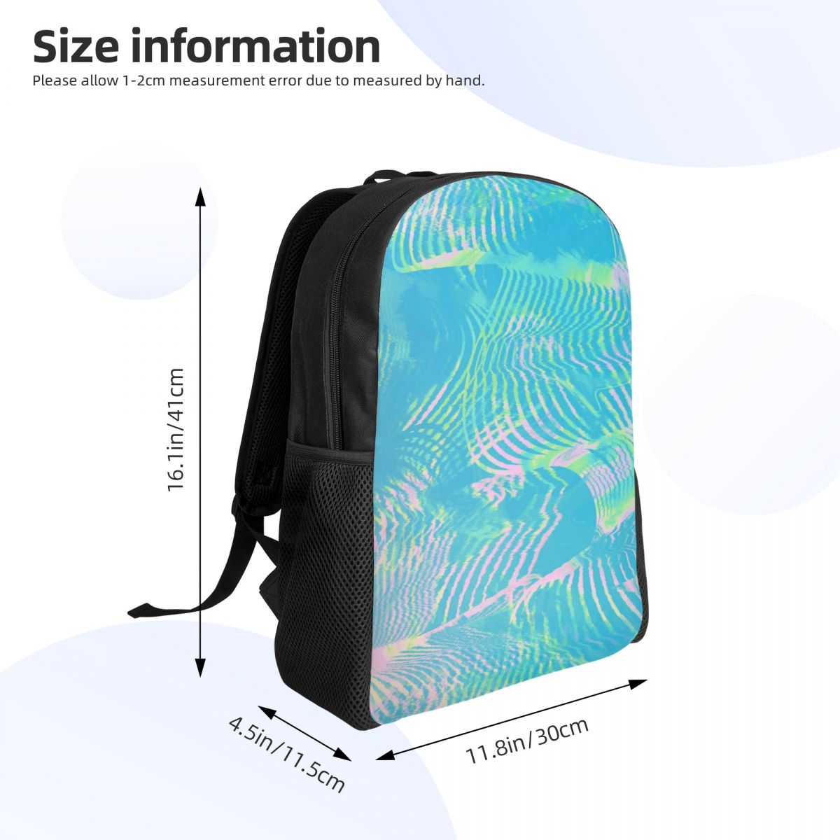 Custom Wave-green Abstract Tex – обзор и цена Laptop Accessories For Students