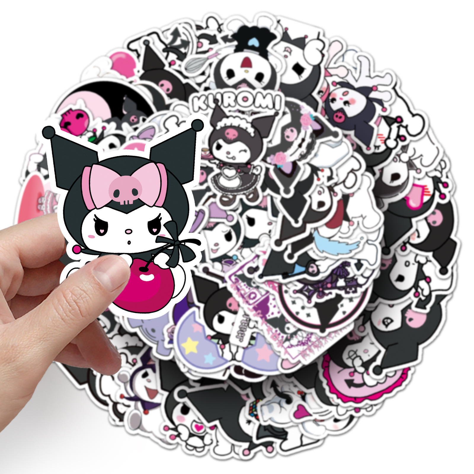 100Pcs Sanrio Kuromi Anime Car – обзор и цена Laptop Accessories Girly