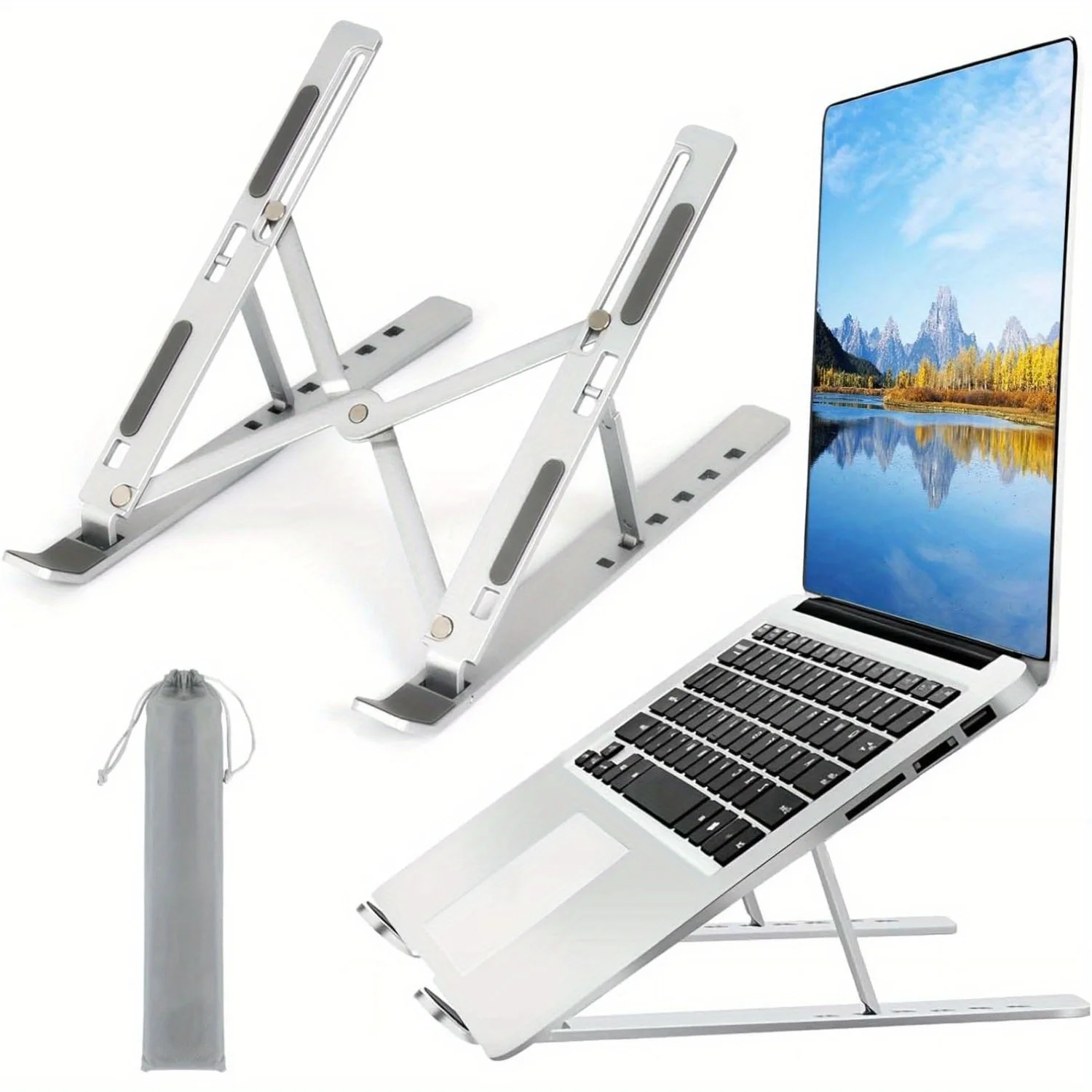 Adjustable Aluminum Laptop Sta – обзор и цена Laptop Stand Portable
