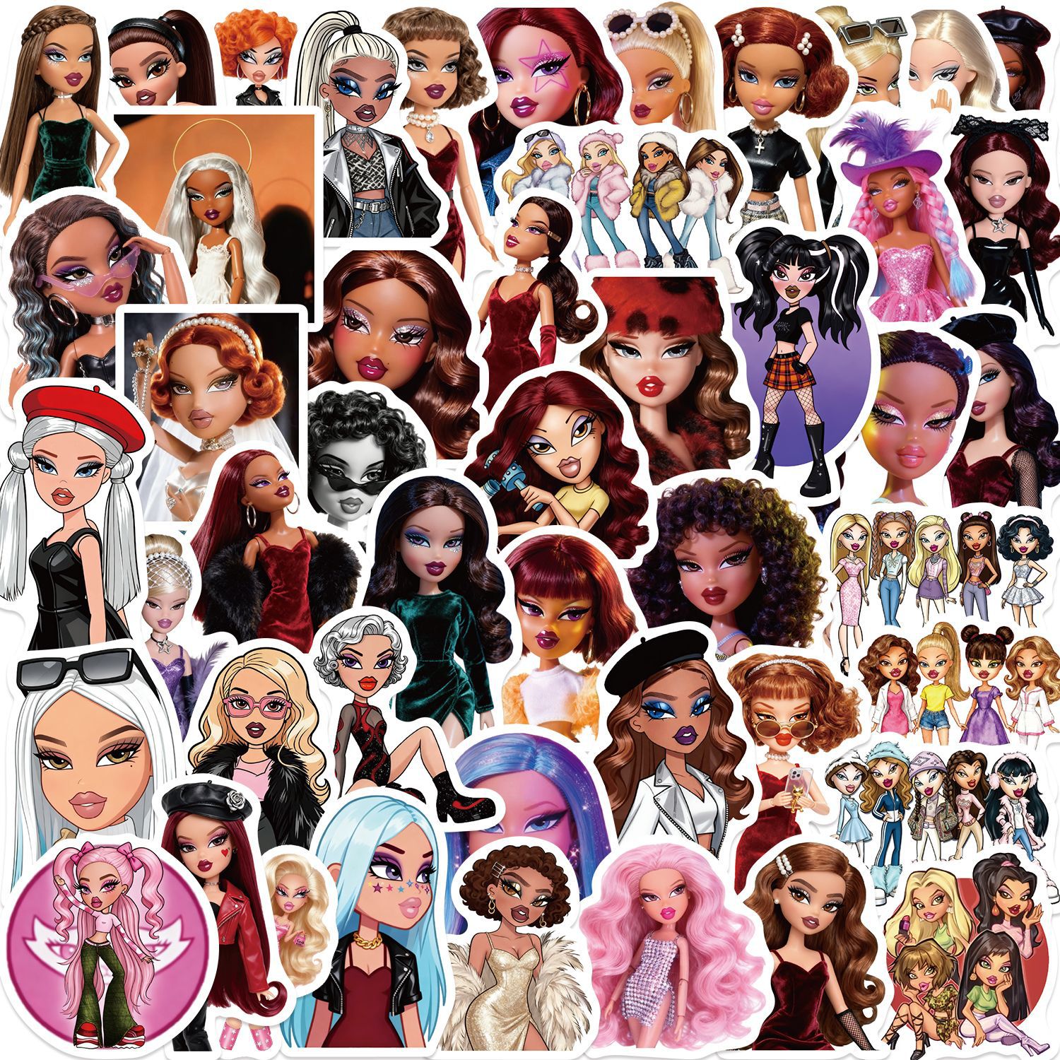 50Pcs Trendy Hot Girl Graffiti – обзор и цена Laptop Accessories Girly
