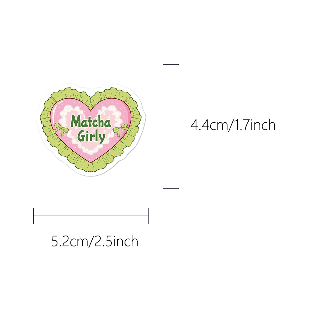 50PCS Matcha Girl Stickers Fas – обзор и цена Laptop Accessories Girly