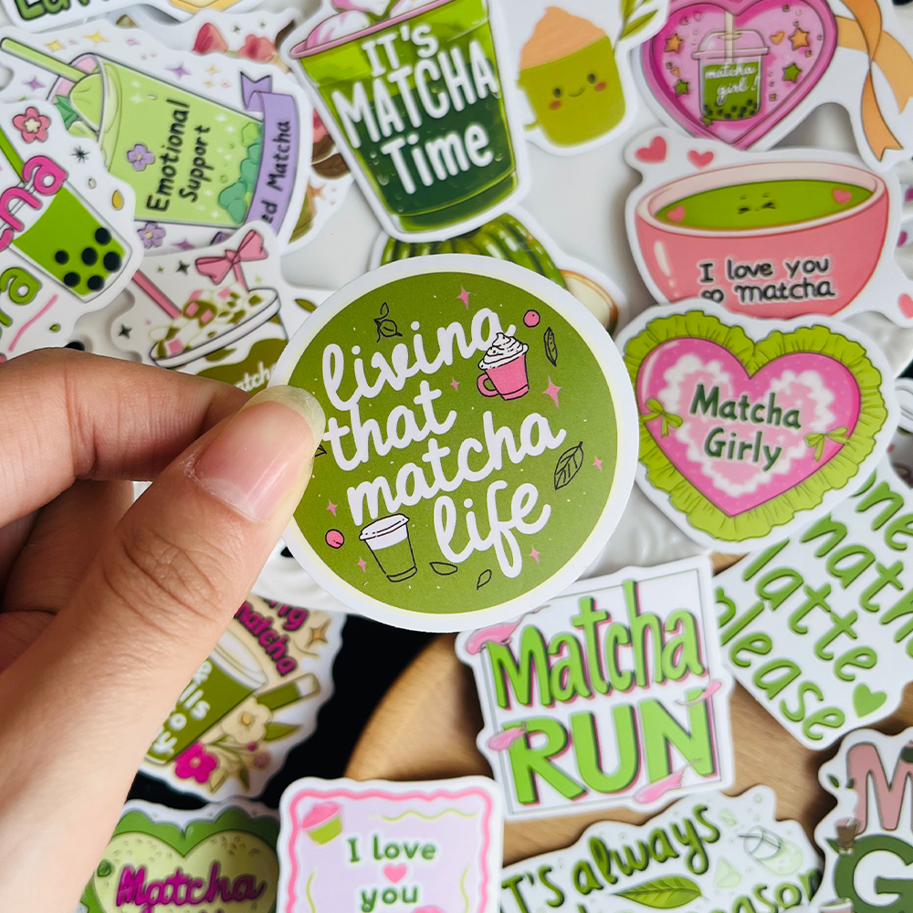 50PCS Matcha Girl Stickers Fas – обзор и цена Laptop Accessories Girly