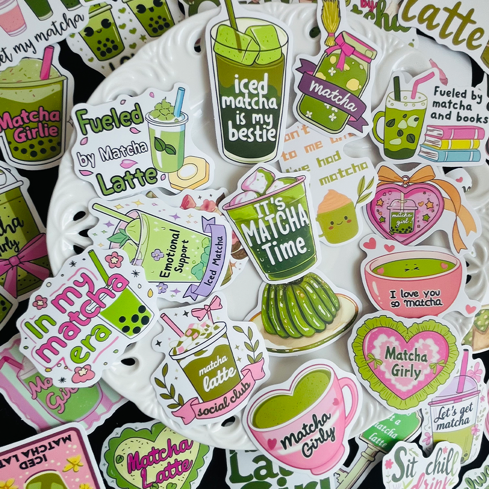 50PCS Matcha Girl Stickers Fas – обзор и цена Laptop Accessories Girly