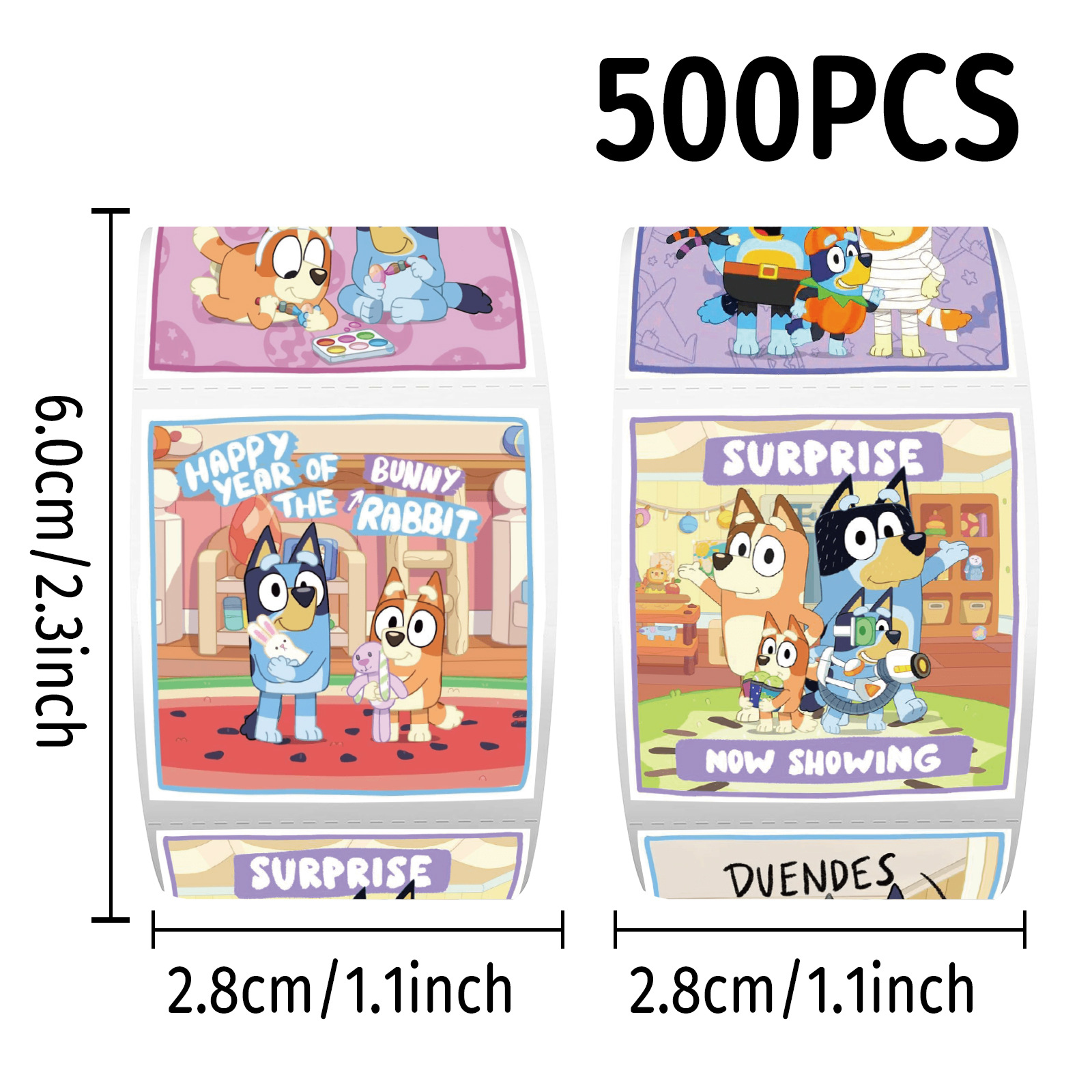 Wholesale 500Pcs/Roll Bluey St – обзор и цена Laptop Accessories For Students