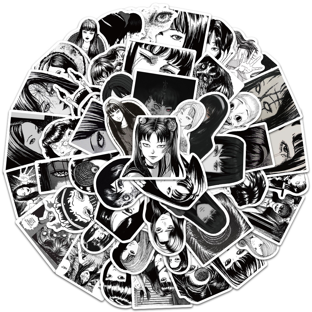 50Pcs Japanese Horror Anime To – обзор и цена Laptop Accessories Girly
