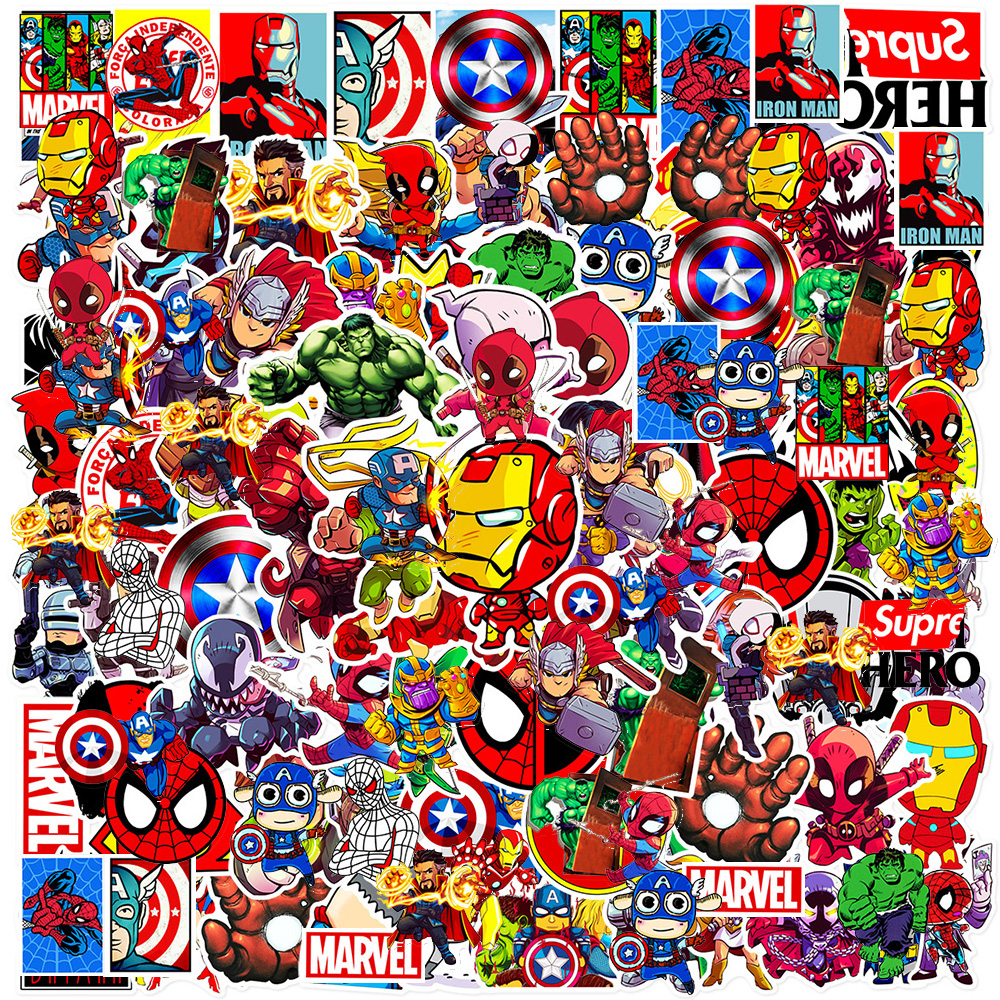 50pcs Disney Marvel The Avenge – обзор и цена Laptop Accessories Kids