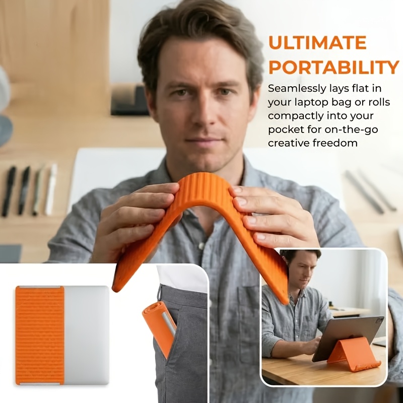 Flexible Folding Phone Holder  – обзор и цена Laptop Stand Portable