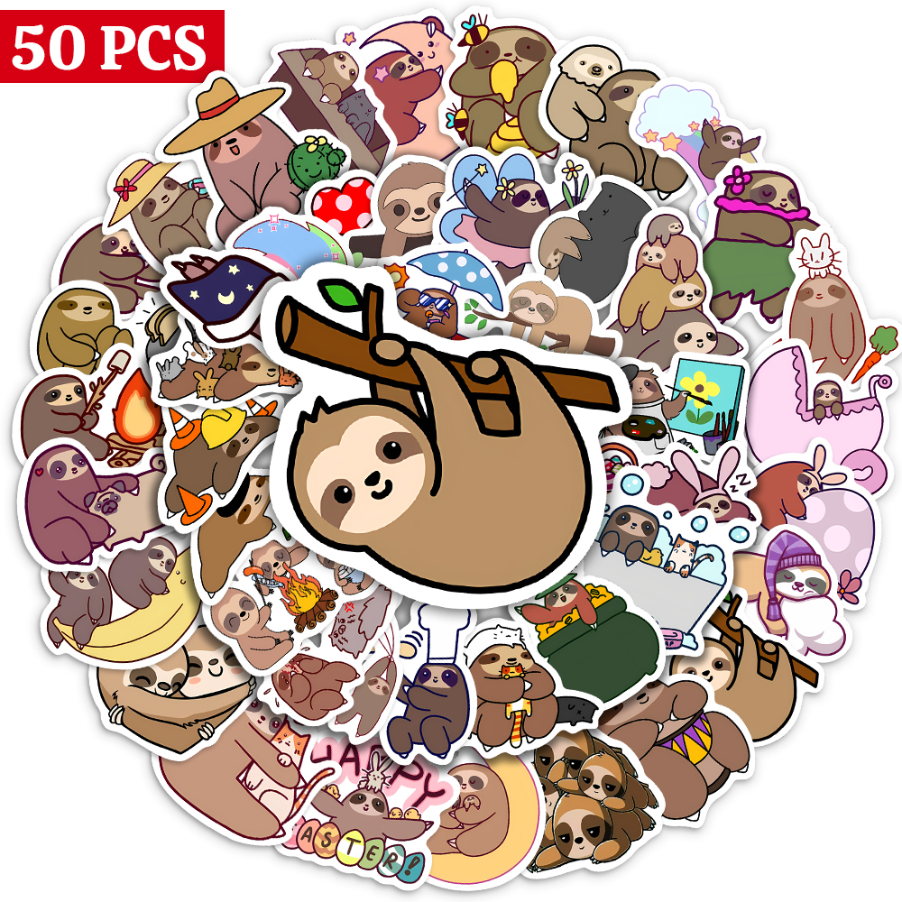 10/25/50PCS Cute Sloth Animal  – обзор и цена Laptop Accessories Girly