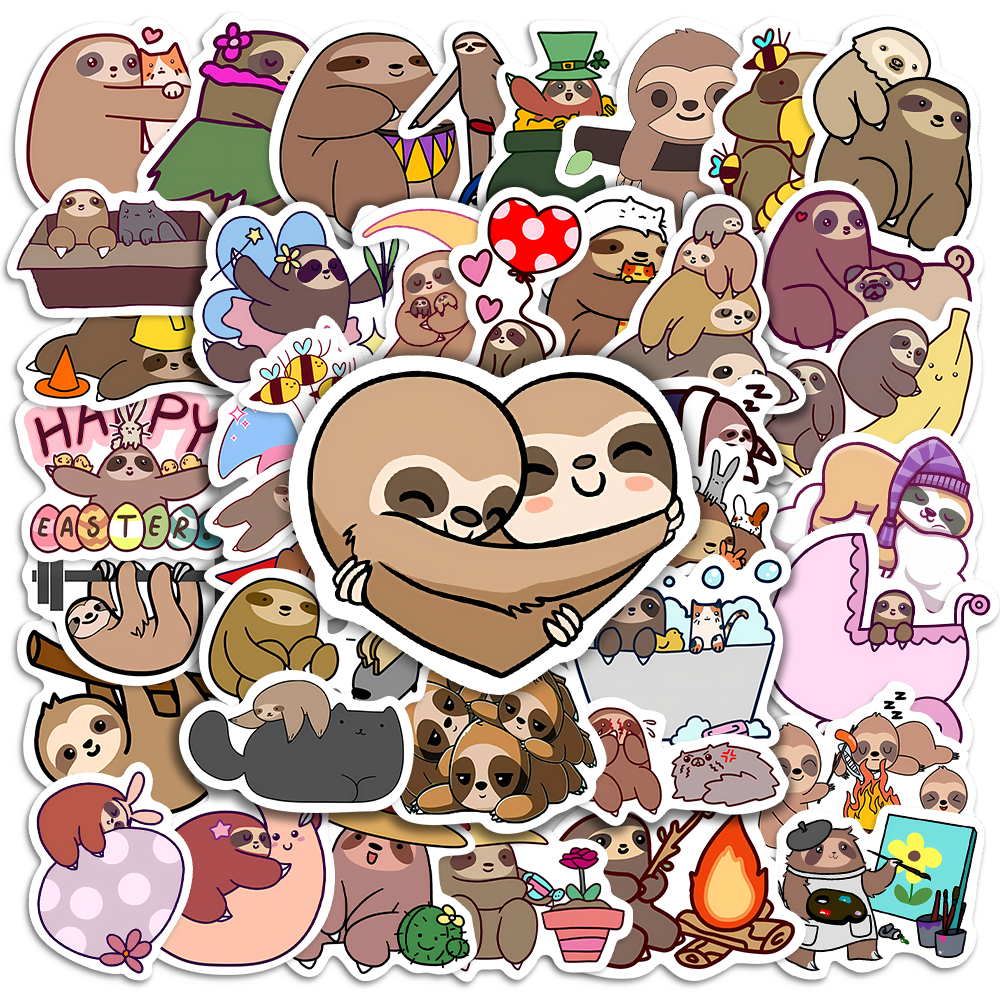 10/25/50PCS Cute Sloth Animal  – обзор и цена Laptop Accessories Girly