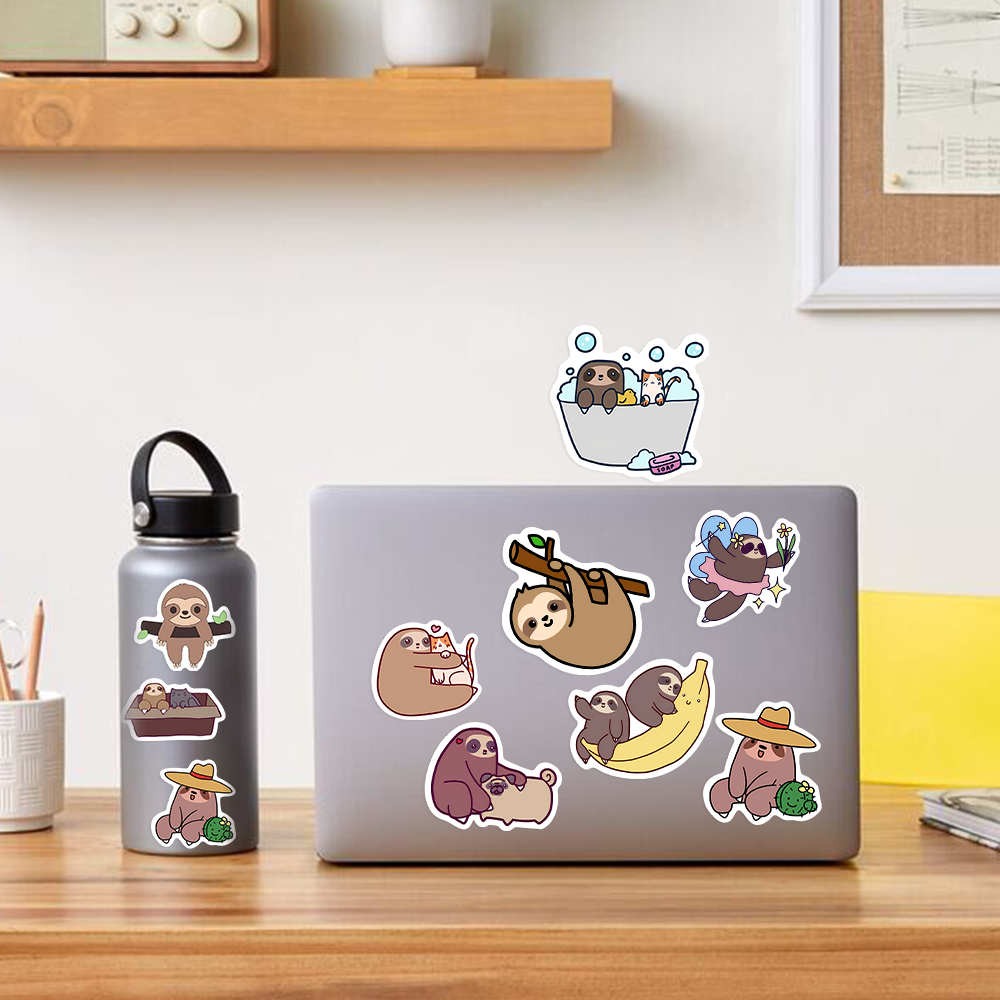 10/25/50PCS Cute Sloth Animal  – обзор и цена Laptop Accessories Girly