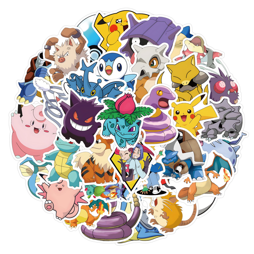 50/60pcs Cute Cartoon Anime Po – обзор и цена Laptop Accessories Kids