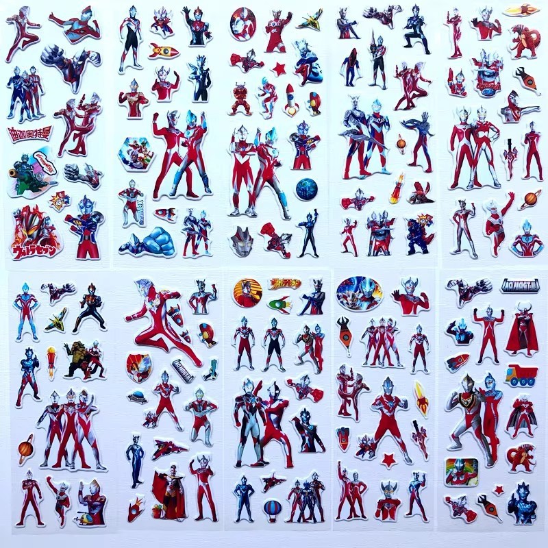 10pcs Cartoon Ultraman 3D Bubb – обзор и цена Laptop Accessories Kids