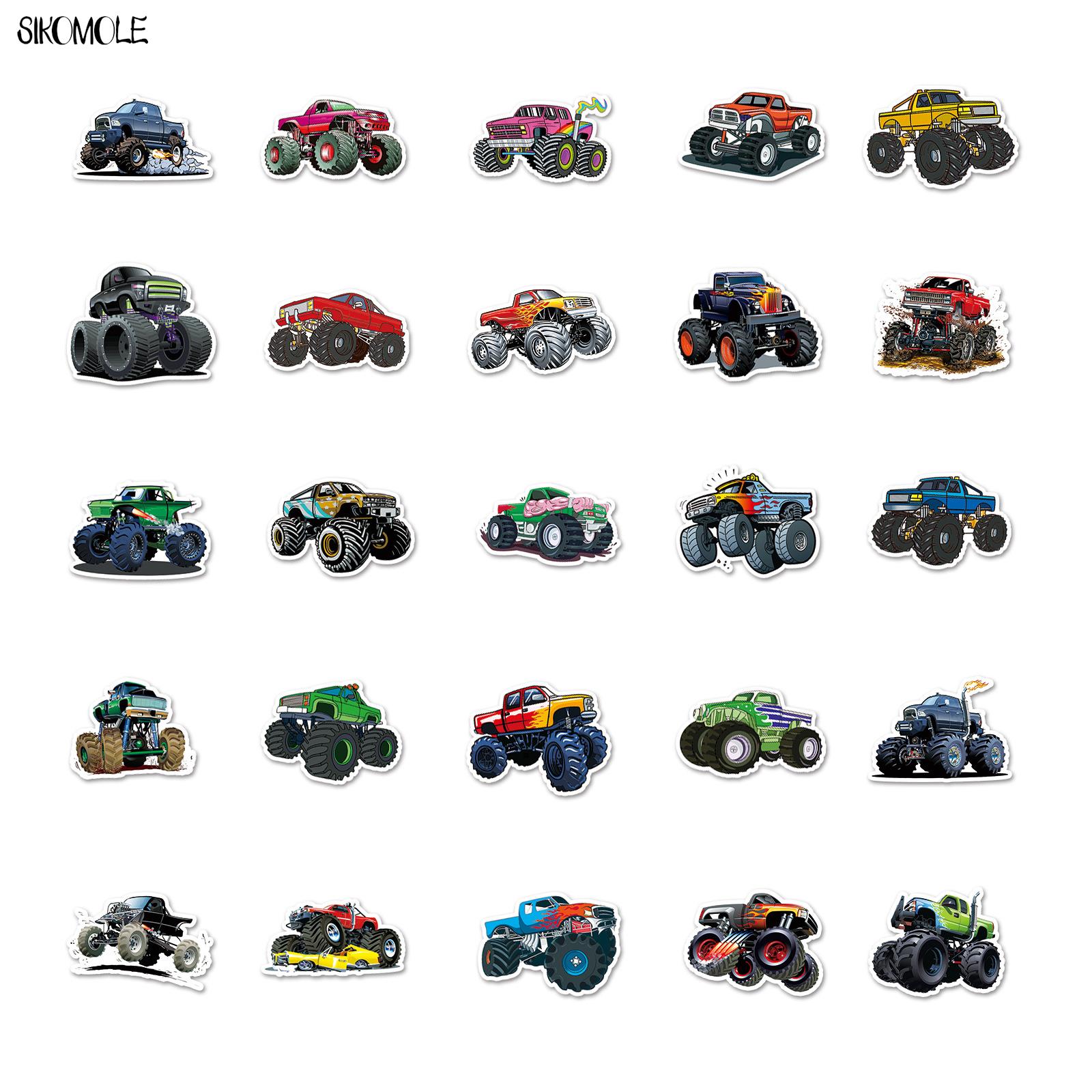 10/30/50pcs Cute Monster Truck – обзор и цена Laptop Accessories Kids